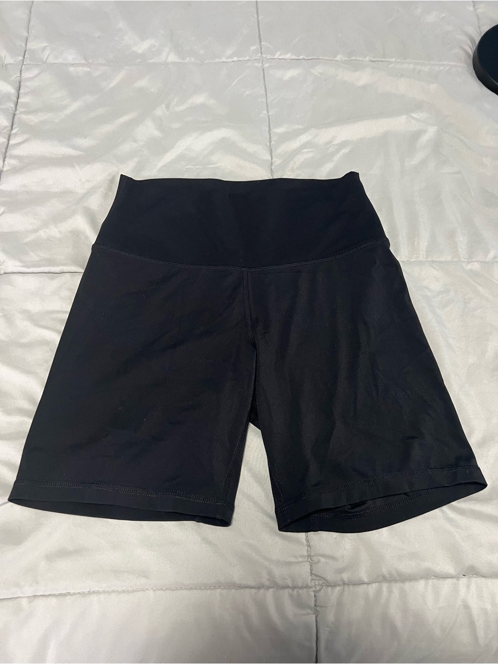 Quince Black High-Rise Bike Shorts